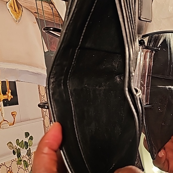 Gucci Guccissima Compact Canvas/Leather Black Wallet - Picture 7 of 11